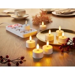 LED-Akku-Teelichter, 8 Stück