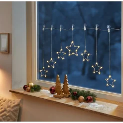 LED-Deko „Sternen-Vorhang“