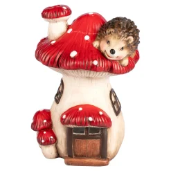 LED-Dekofigur-Pilzhaus Igel