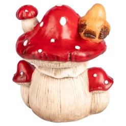 LED-Dekofigur-Pilzhaus Vogel