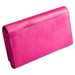 Lederbörse „Pusteblume“ pink