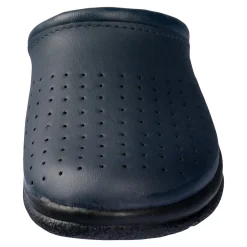 Leder-Pantolette für Herren blau