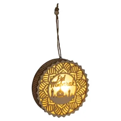 LED-Holzdeko „Eid Mubarak“