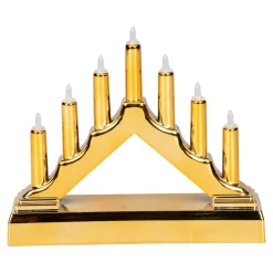 LED-Schwibbogen gold