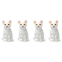 Ludo-Brettspiel „Katzenärger“, Holzspielbrett, 16 Spielfiguren + Würfel