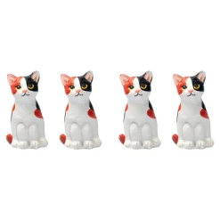 Ludo-Brettspiel „Katzenärger“, Holzspielbrett, 16 Spielfiguren + Würfel