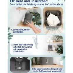 Luftentfeuchter „Air One“ inkl. Granulatbeutel