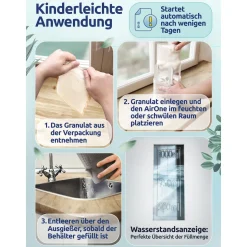 Luftentfeuchter „Air One“ inkl. Granulatbeutel