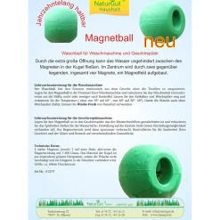 Magnet-Waschball grün