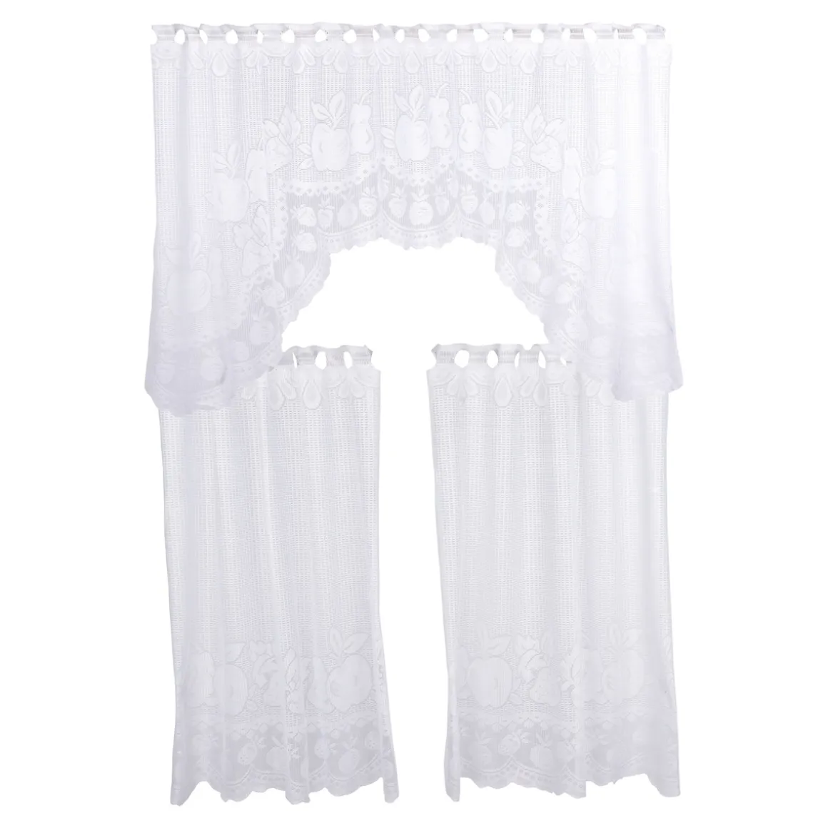 M-Bogen Gardine „Früchte“, 3-teilig