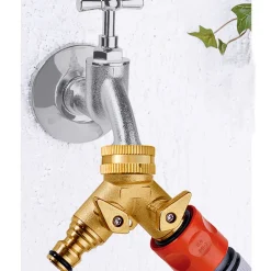 Mehrfachanschluss für Wasserhahn 2 Zapfstellen