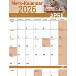 Merkkalender 2026 „Katzenbabies“