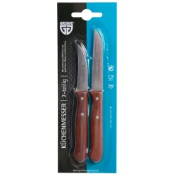 Messerset 2-tlg mit Holzgriff Wibschla 33