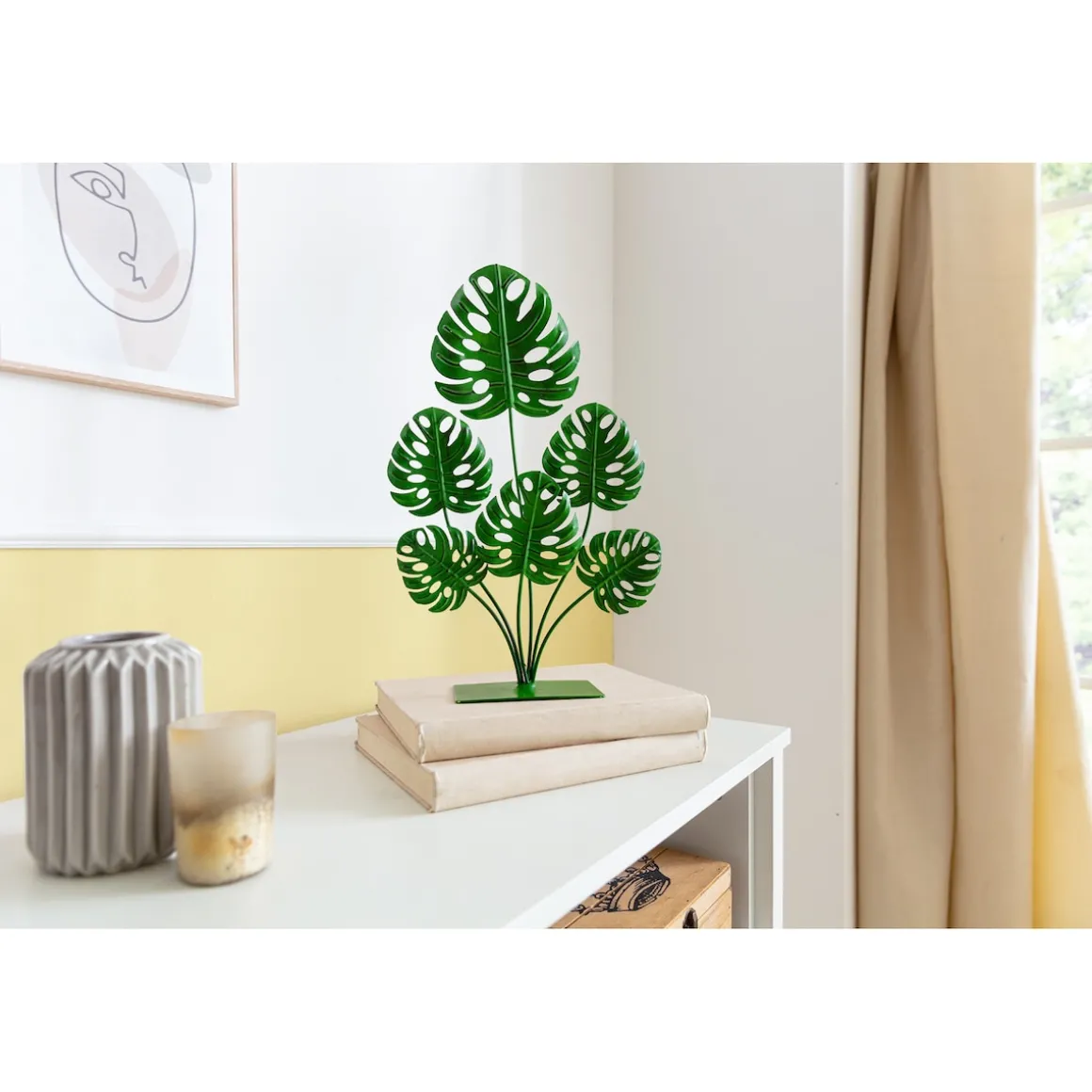 Metall-Deko-Pflanze „Monstera