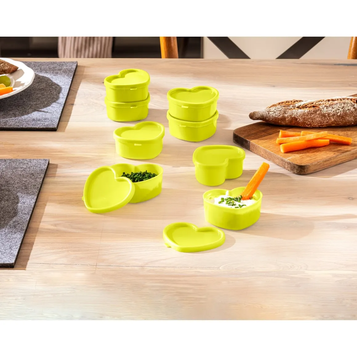 Mini-Frischaltedosen „von Herzen“, 8 Stück je 80 ml