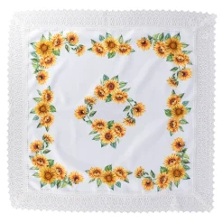 Mitteldecke "Sonnenblume", 85x85 cm
