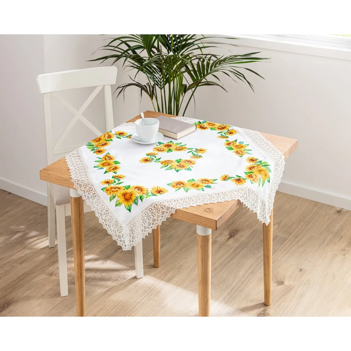 Mitteldecke "Sonnenblume", 85x85 cm