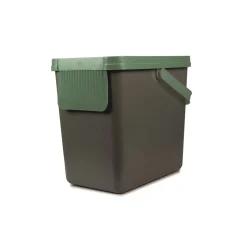 Müllbehälter, 3er Set, je 25 l, stapelbar grau