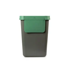 Müllbehälter, 3er Set, je 25 l, stapelbar grau