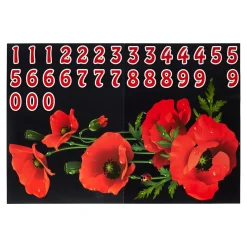 Mülltonnen-Aufkleber Mohnblumen