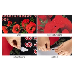 Mülltonnen-Aufkleber Mohnblumen