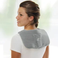 Mobiles Nacken Heizkissen mit Akku Grau