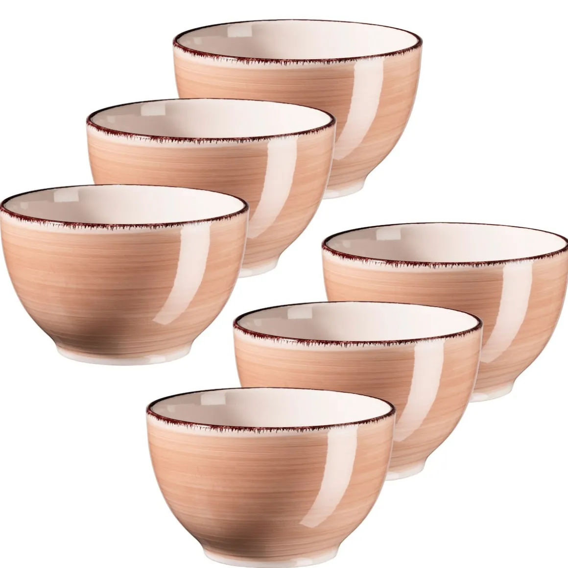 Müslischalen-Set, Steingut LUMACA Beige