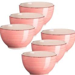 Müslischalen-Set, Steingut LUMACA Koralle