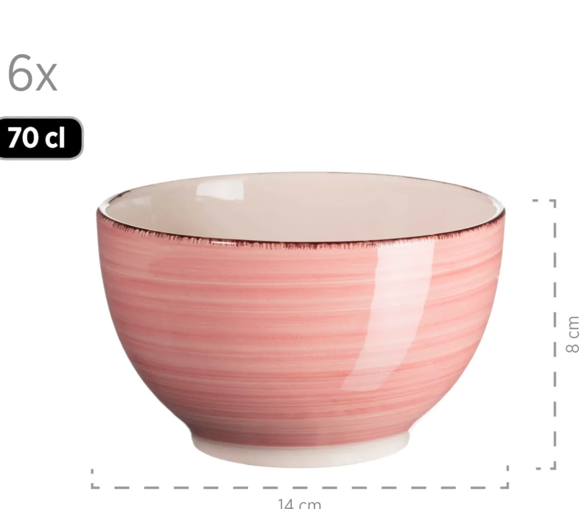 Müslischalen-Set, Steingut LUMACA Koralle