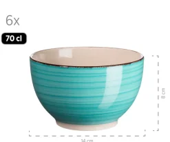 Müslischalen-Set, Steingut LUMACA Laguna