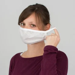 Mund- und Nasenmaske, PO, 4er Pack weiß