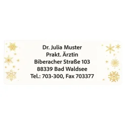 Namensaufkleber "Kuglen", 300 Stück Sterne