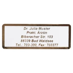 Namensaufkleber "Schrifttyp B" gold