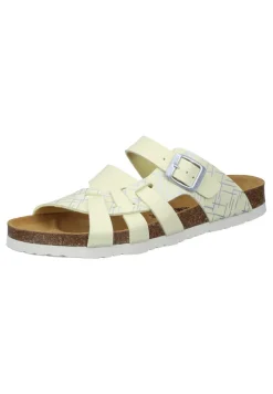 OLIVA Pantoletten hellgel