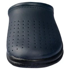 Pantolette mit Leder für Damen blau