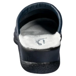 Pantolette mit Leder für Damen blau