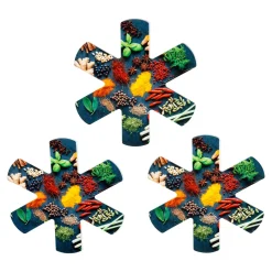 Pfannenschoner „Gewürze“, 3 Stück