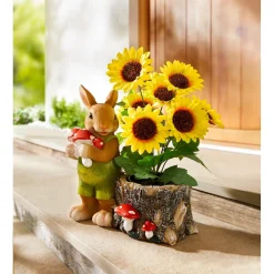 Pflanztopf „Herbst-Hase“