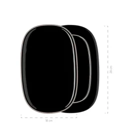 Plattenset, Keramik Isora Schwarz