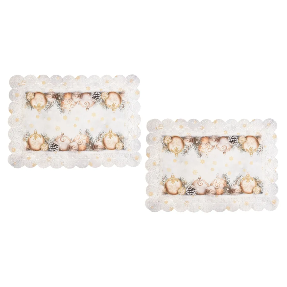Platzset „Festtagskugeln“, 2 Stück