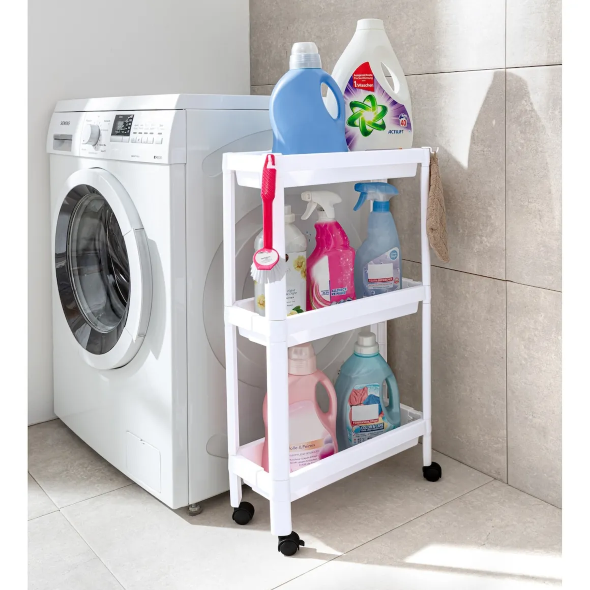 Platzspar-Rollwagen „Variabel“ weiß