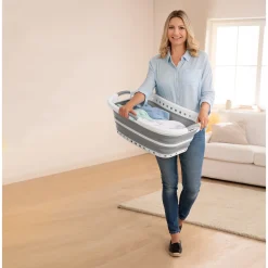 Platzspar-Wäschekorb 