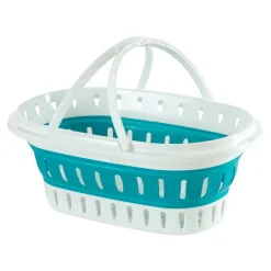 Platzspar-Wäschekorb mit Griff, faltbar 14 l