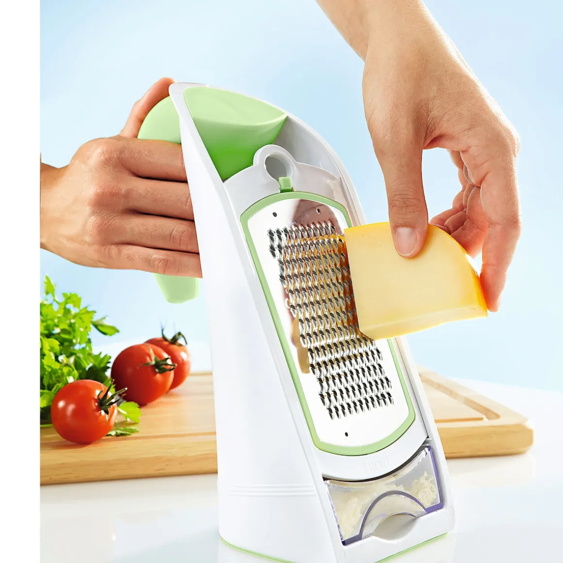 Profi-Reibe mit Auffangfach, 6-teilig