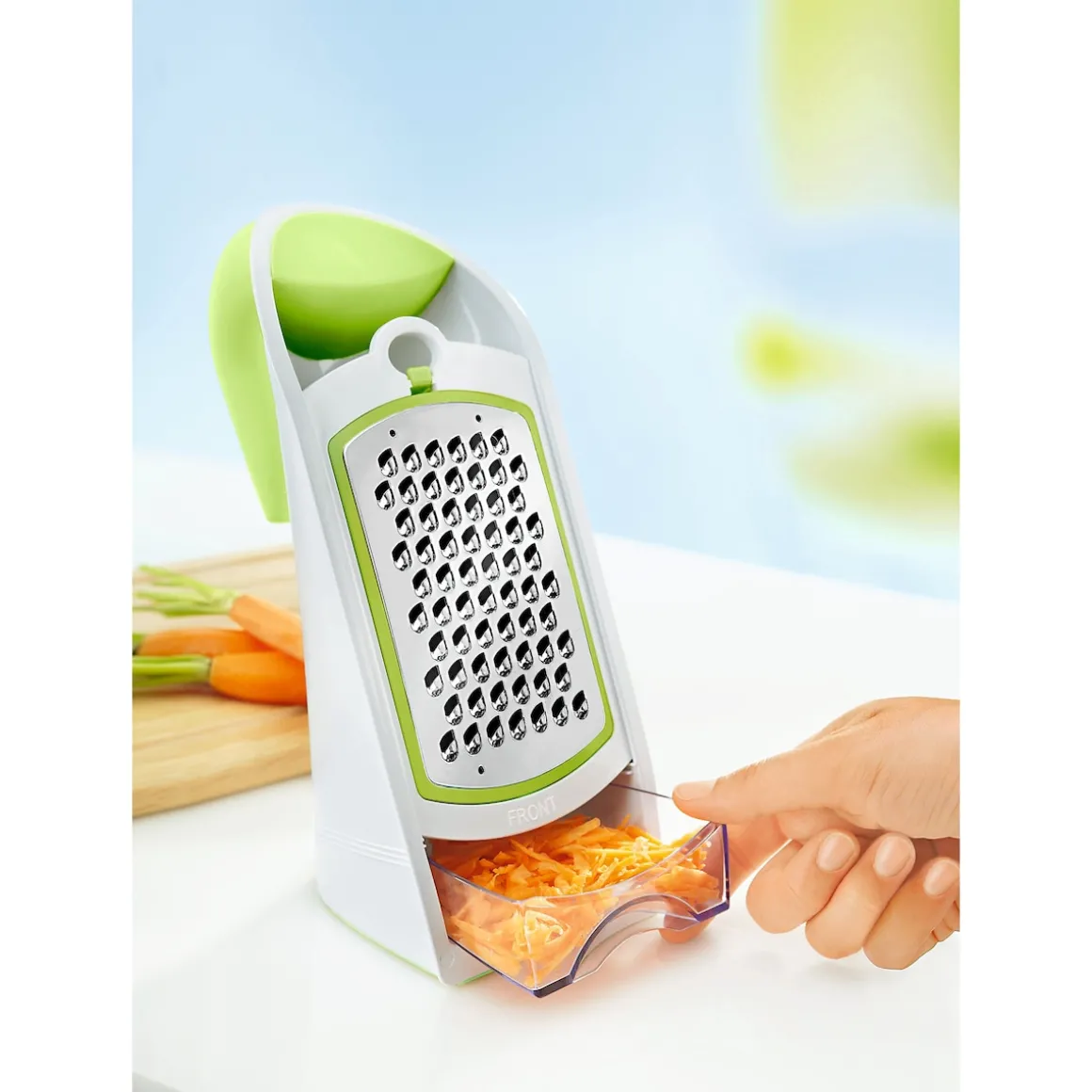 Profi-Reibe mit Auffangfach, 6-teilig