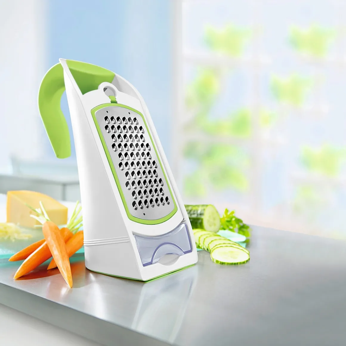 Profi-Reibe mit Auffangfach, 6-teilig