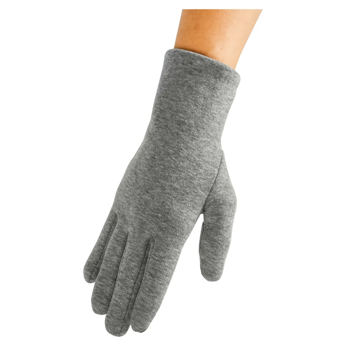 Pulswärmer-Handschuh „2 in 1“ grau