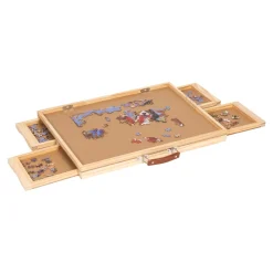 Puzzletisch mit 4 Schubladen, drehbar inkl. Abdeckung 500 Teile