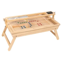 Puzzletisch "Premium" mit LED-Licht, 4 Schubladen, Lupe, mit Beinen, klappbar klein für 500 Teile