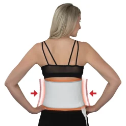 Rückenstützgürtel, beheizt Weiß